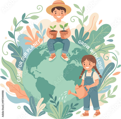 world environment day Illustration