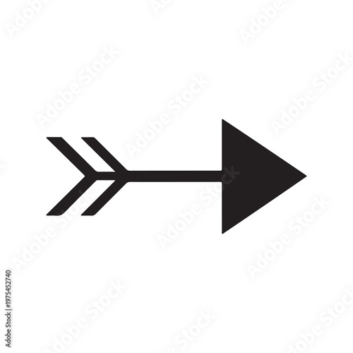 Vector Arrow Graphic silhouette vector art white background