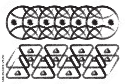 Microscopic view of plant cells illustrative botanical diagram