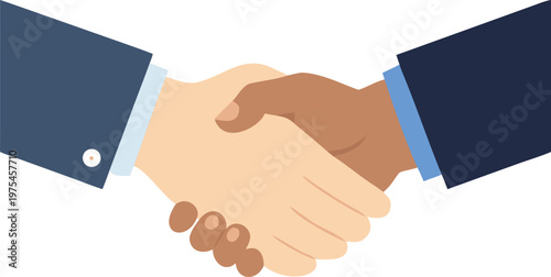 A diverse handshake symbolizing agreement and partnership between people
