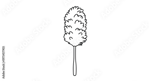 Traditional feather duster with a long handle designed for efficient cleaning and dust removal in homes, offices, or professional workshops.