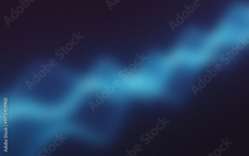 Abstract blue neon wave light background soft blurred glowing line