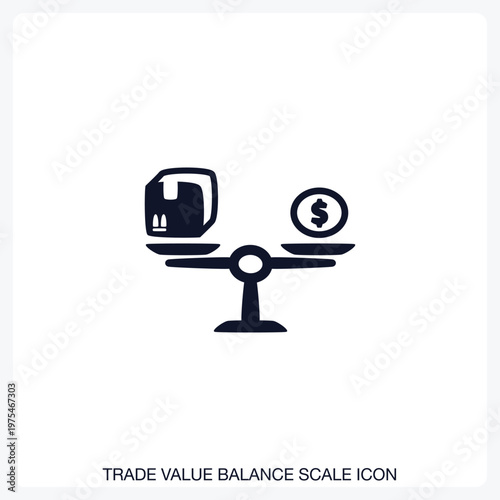 Trade Value Balance Scale Icon