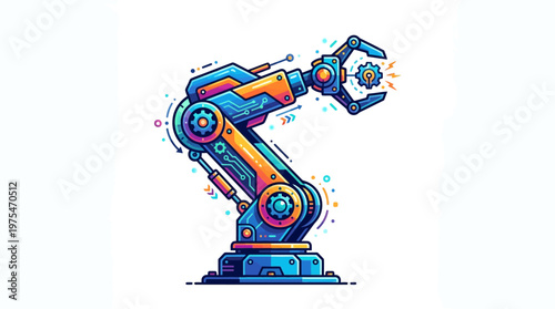 Robotic Arm Industrial Machine.