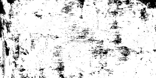 Black and White Grunge Vector Texture Overlay Distressed Surface Background Abstract Design Element