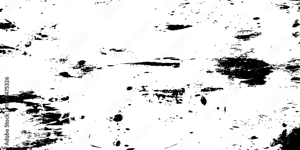 Obraz premium Vector Black and White Grunge Texture Overlay Distressed Grain Effect