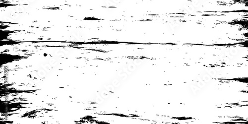 Black and White Grunge Texture Overlay Weathered Wood Grain Distressed Vector Background