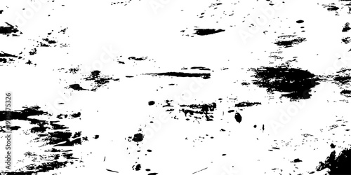 Vector Black and White Grunge Texture Overlay Distressed Grain Effect