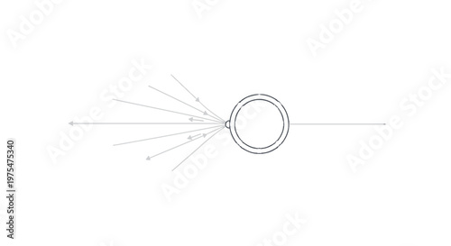 Simple Circle with Radiating Lines.