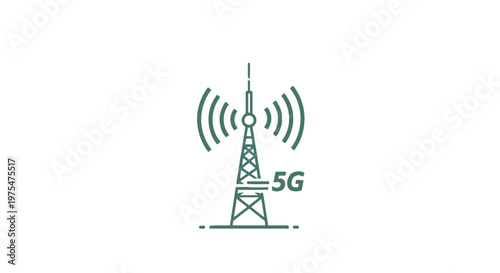 5G cellular network tower antenna.