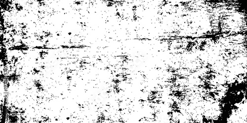 Black and White Grunge Distressed Texture Vector Overlay Abstract Background
