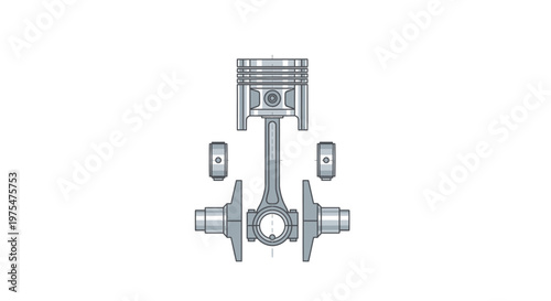 Piston and Connecting Rod Assembly.