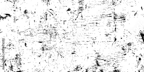 Black and White Grunge Texture Distressed Overlay Vector Background Abstract Grungy Rough Scratched Surface Effect Element