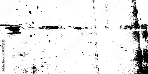 Black and White Vector Grunge Texture Overlay Distressed Background