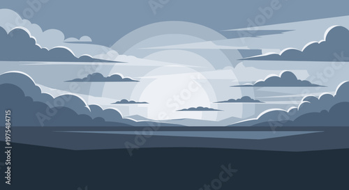 A tranquil seascape evokes calmness and peace, perfect for illustrating themes of escape, mindfulness, or a soothing background for website design.