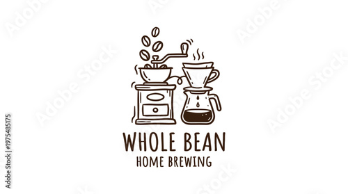 Whole Bean Home Brewing Logo