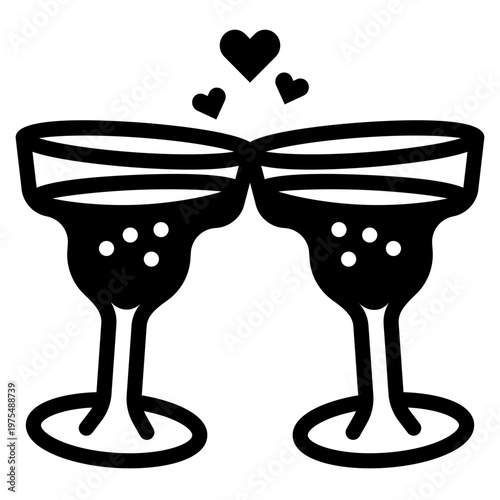 cocktail glass toast icon