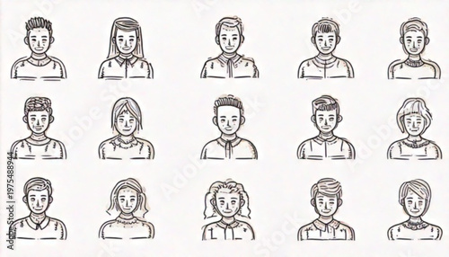 Diverse group of people portraits, representing various individuals and personalities.