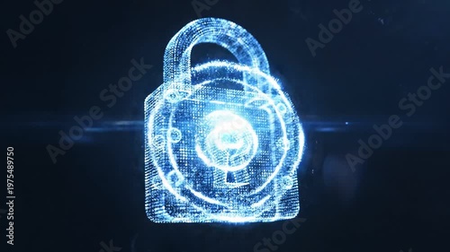 Digital Lock Security Formation with Glowing Protection and Data Shield