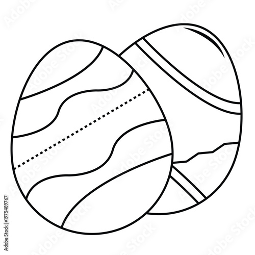 Easter egg icon, Silhouette vector icons. Ester eggs shell.  eggs icon set vector on white background. Vector illustration eps 10.