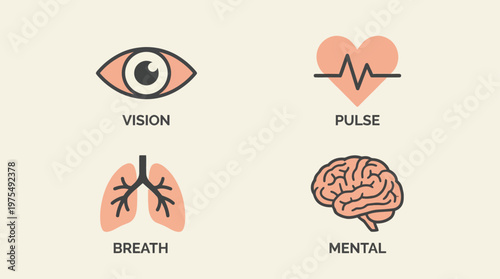 Minimalist Holistic Health and Body Symbols