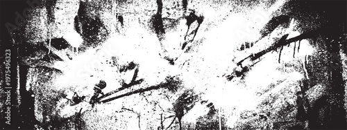 Grungy black and white abstract texture background with fine dust particles distressed rough surface ink splatters overlay abstract distressed background artistic splatter concrete