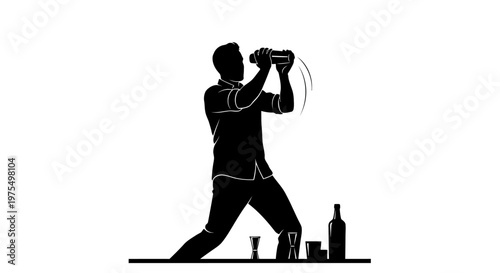 Man holding camera taking photo.