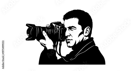 Man holding a professional camera.