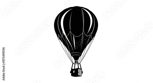 Hot air balloon in the sky.