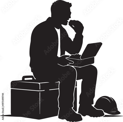 Labour Day Silhouette Collection, Worker Vector Art, Hardworking Professional Black Graphics, May Day Logo Design Elements