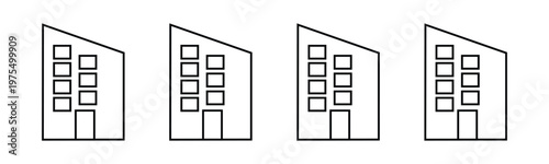 building icon set