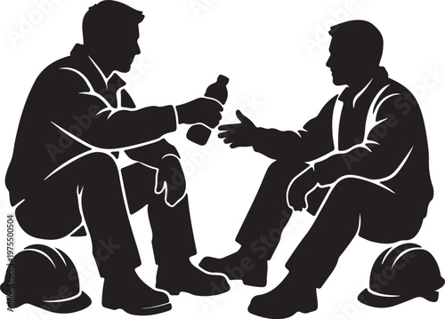 Labour Day Silhouette Collection, Worker Vector Art, Hardworking Professional Black Graphics, May Day Logo Design Elements