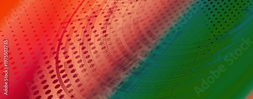 abstract green and red background