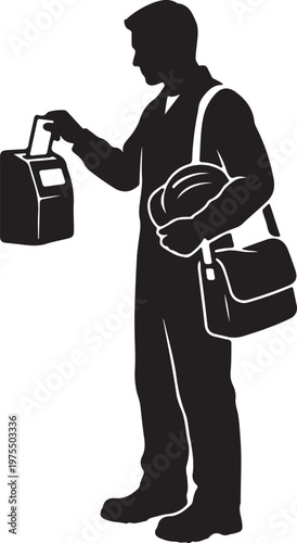 Labour Day Silhouette Collection, Worker Vector Art, Hardworking Professional Black Graphics, May Day Logo Design Elements