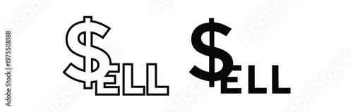 dollar symbol set featuring various currency signs for finance and business