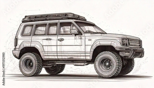 Large SUV with Roof Rack.