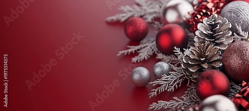 Cozy Winter Holiday Banner with Warm Lights, Festive Decorations, Snowy Atmosphere and Comfortable Seasonal Home Scene Background Inviting Elegant Modern