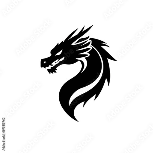 black dragon head
