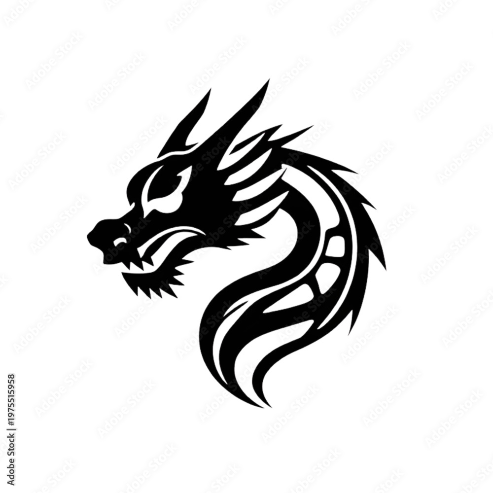Obraz premium dragon tattoo design