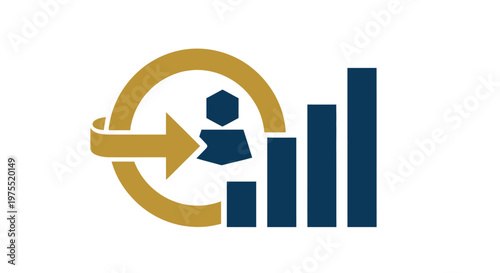 Targeted User Growth and Performance Metrics Icon.