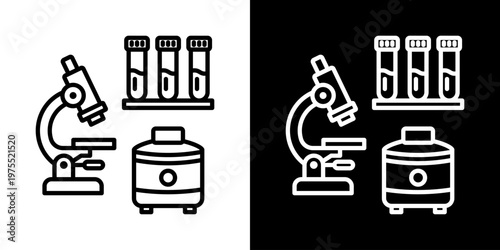 Respiratory Rate Icon In Black And White Style