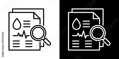 Oxygen Saturation Icon In Black And White Style