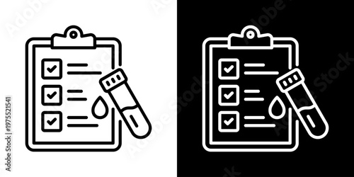 Heart Rate Icon In Black And White Style