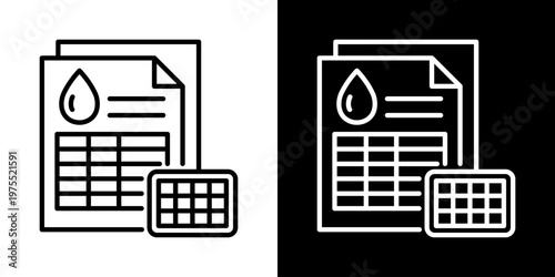 Patient Monitoring Icon In Black And White Style