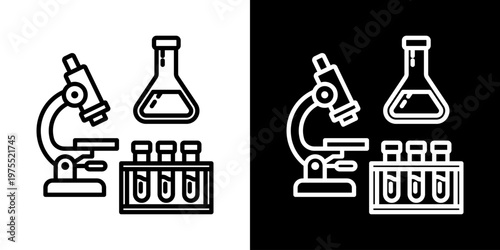 Cardiac Rhythm Icon In Black And White Style