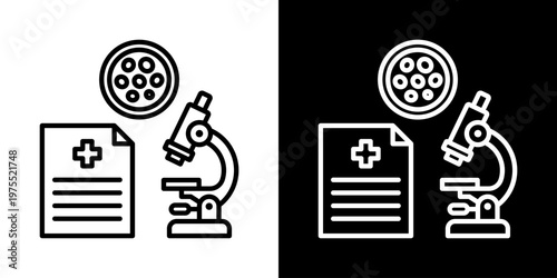 Vital Tracking Icon In Black And White Style