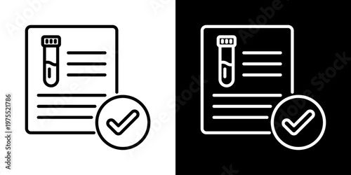 Wellness Monitor Icon In Black And White Style