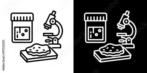 Cardiopulmonary Status Icon In Black And White Style
