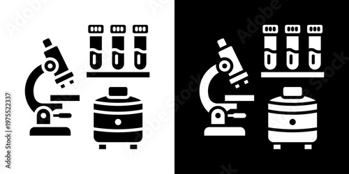 Respiratory Rate Icon In Black And White Style
