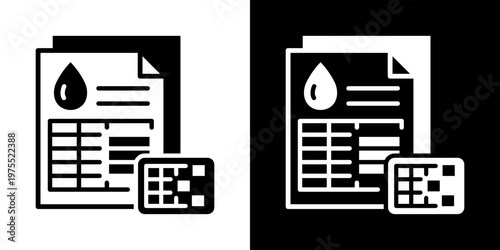 Patient Monitoring Icon In Black And White Style
